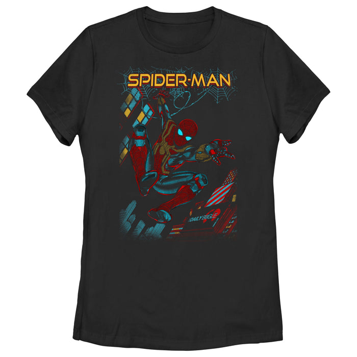 fifth sun Women's Marvel Spider-Man: No Way Home Slinging Cover T-Shirt