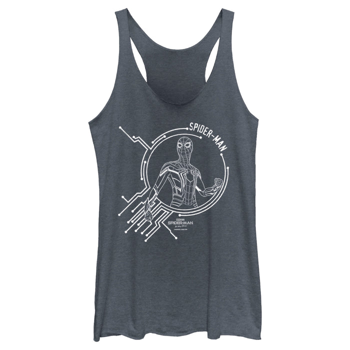 fifth sun Women's Marvel Spider-Man: No Way Home Tech Racerback Tank Top