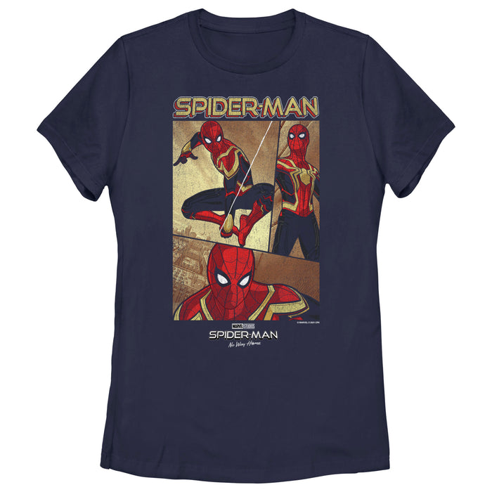 Fifth Sun Women's Marvel Spider-Man: No Way Home Three Panel Poster T-Shirt