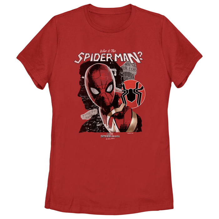 fifth sun Women's Marvel Spider-Man: No Way Home Who is the Spider-Man T-Shirt