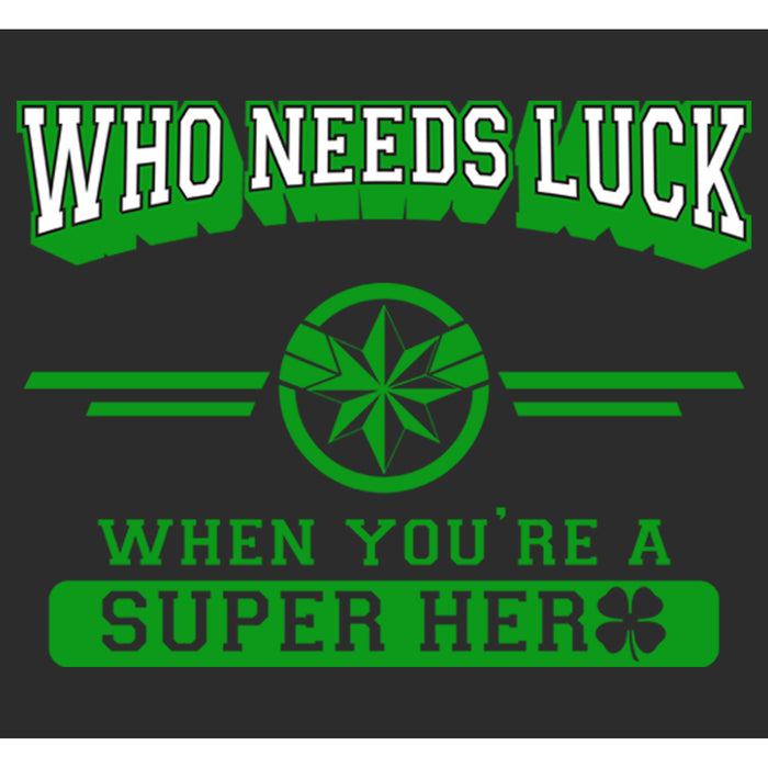 Fifth Sun Women's Marvel St. Patrick's Day Captain Marvel No Luck Needed T-Shirt