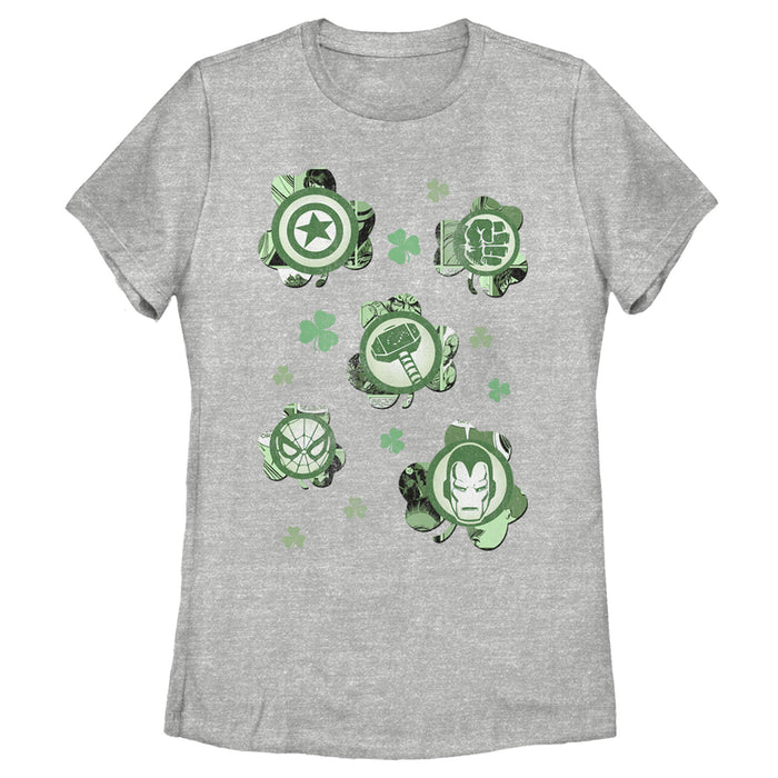 fifth sun Women's Marvel St. Patrick's Day Clover Icon T-Shirt