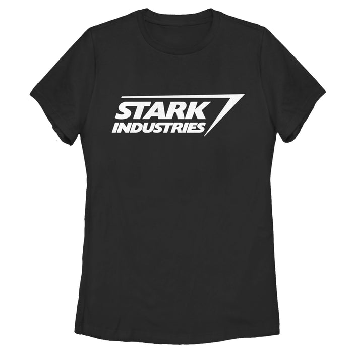 fifth sun Women's Marvel Stark Industries Iron Man Logo T-Shirt