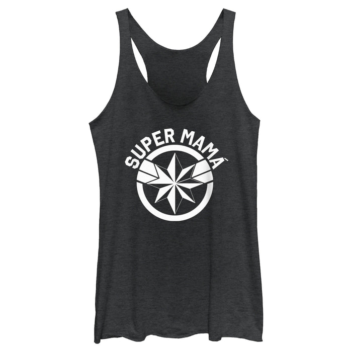 fifth sun Women's Marvel Super Mama Racerback Tank Top