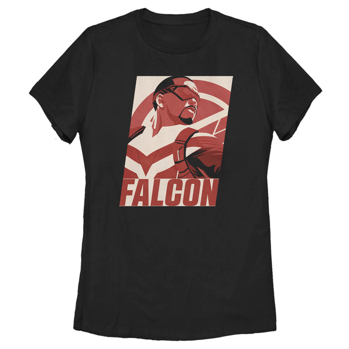 fifth sun Women's Marvel The Falcon and the Winter Soldier Falcon Poster T-Shirt