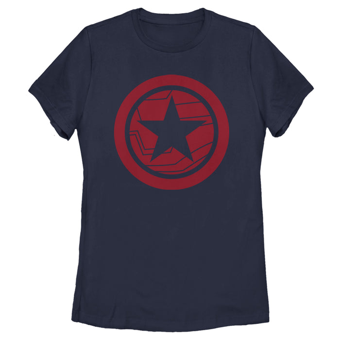 fifth sun Women's Marvel The Falcon and the Winter Soldier Red Shield T-Shirt
