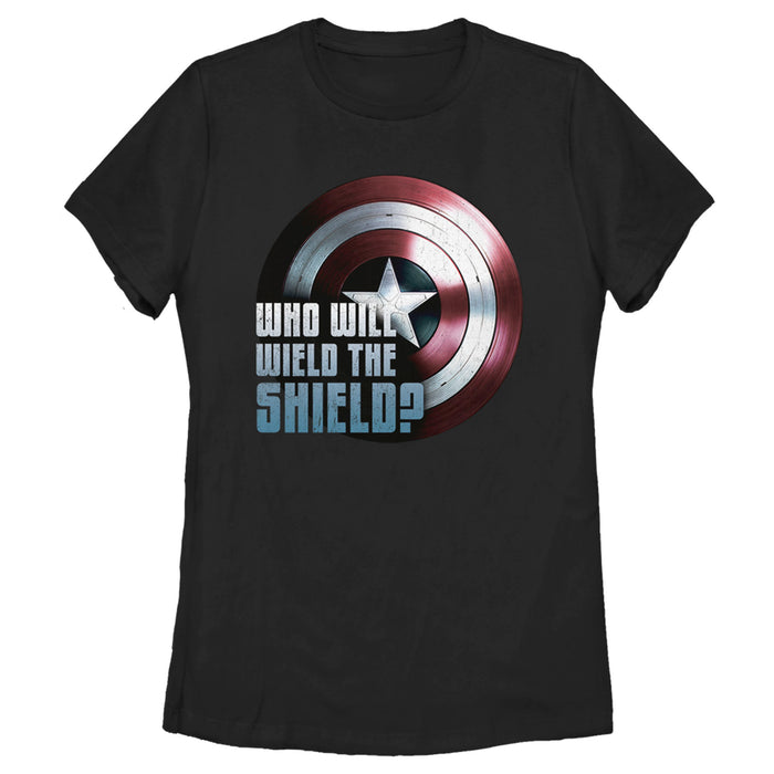 fifth sun Women's Marvel The Falcon and the Winter Soldier Wield the Shield T-Shirt
