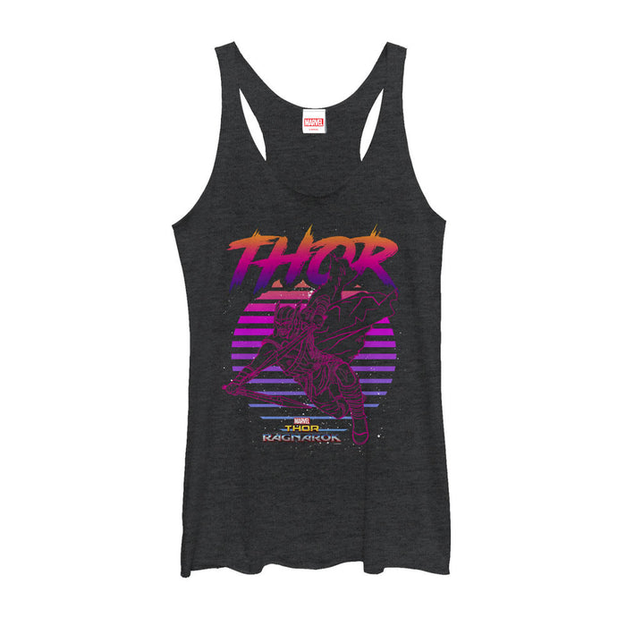 fifth sun Women's Marvel Thor: Ragnarok Retro Racerback Tank Top