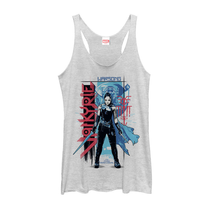 fifth sun Women's Marvel Thor: Ragnarok Valkyrie Warsong Racerback Tank Top
