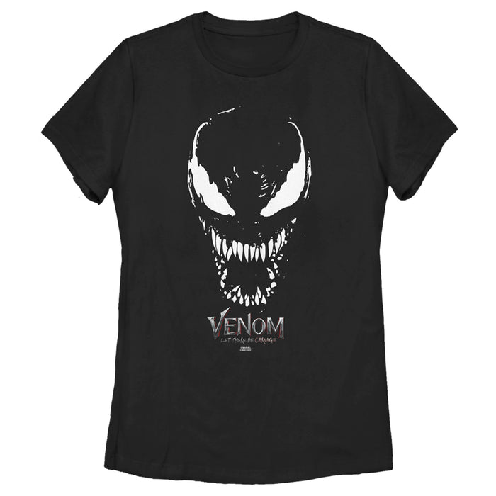fifth sun Women's Marvel Venom: Let There be Carnage Big face Logo T-Shirt