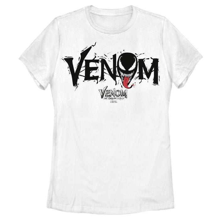 fifth sun Women's Marvel Venom: Let There be Carnage Black Webs Logo T-Shirt