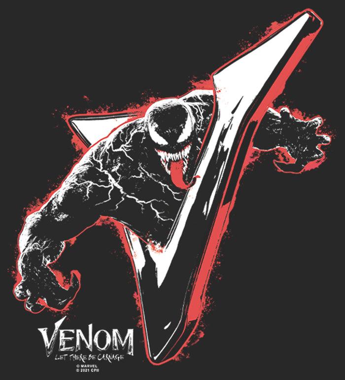 Fifth Sun Women's Marvel Venom: Let There Be Carnage Shiny V T-Shirt