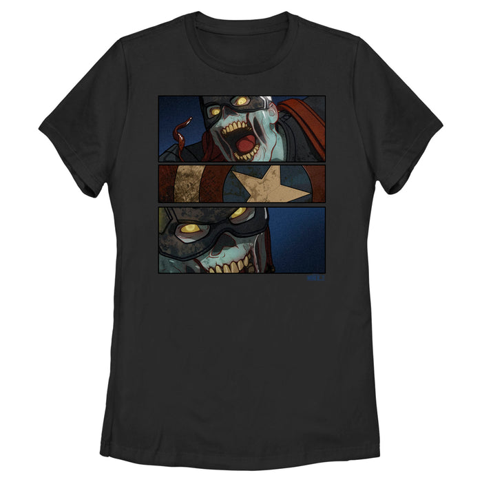 fifth sun Women's Marvel What if…? Zombie Captain America T-Shirt
