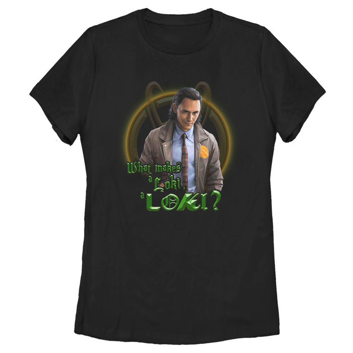 fifth sun Women's Marvel What Makes a Loki a Loki? T-Shirt