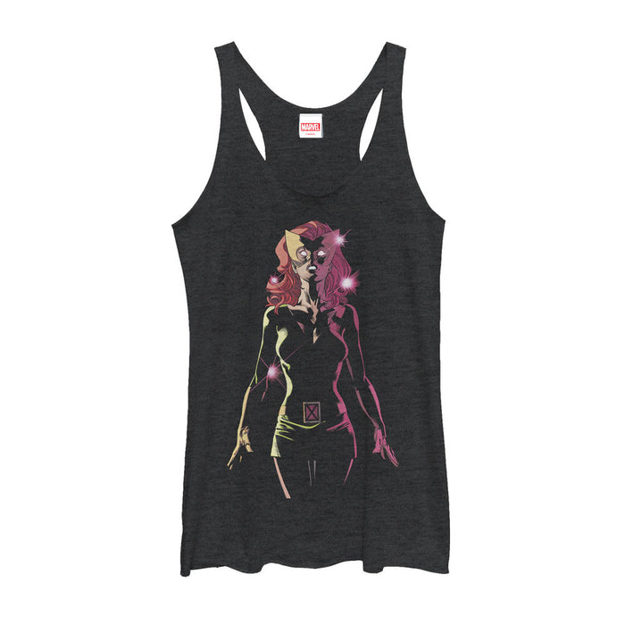 fifth sun Women's Marvel X-Men Jean Grey Lights Racerback Tank Top