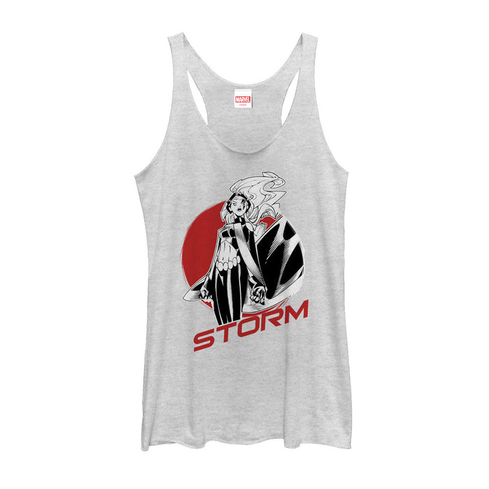 fifth sun Women's Marvel X-Men Storm Badge Racerback Tank Top