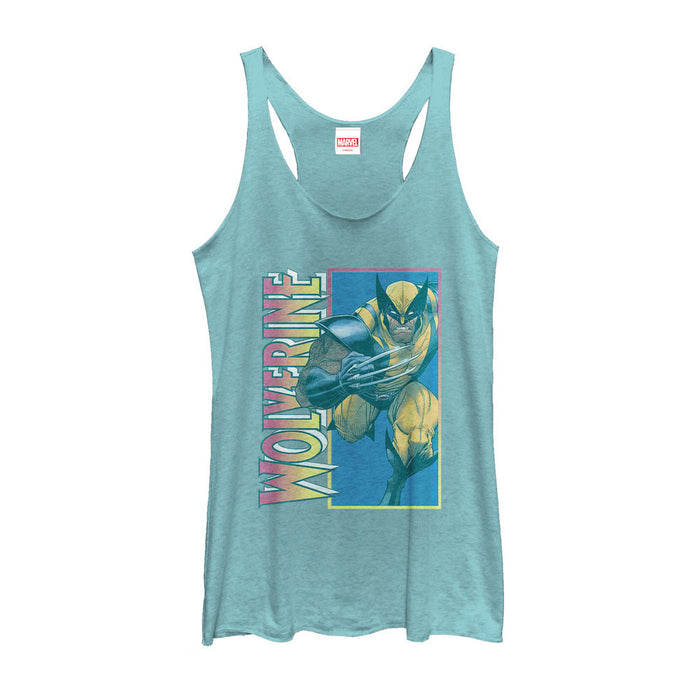 fifth sun Women's Marvel X-Men Wolverine Claw Racerback Tank Top