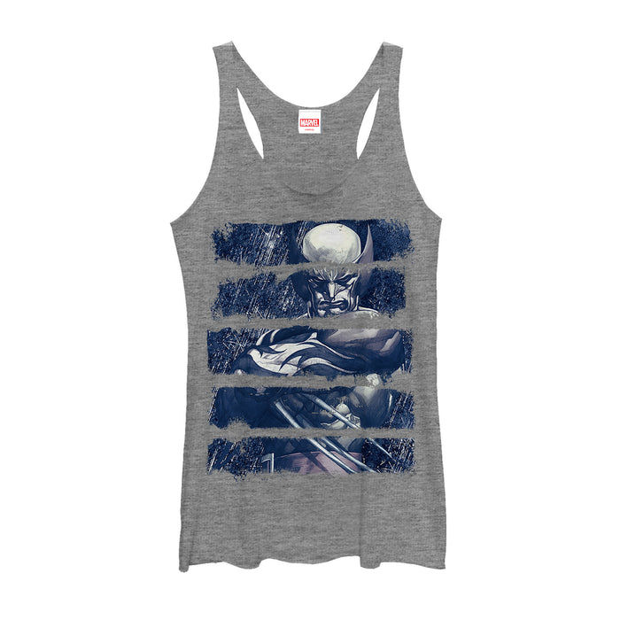fifth sun Women's Marvel X-Men Wolverine Streak Panels Racerback Tank Top