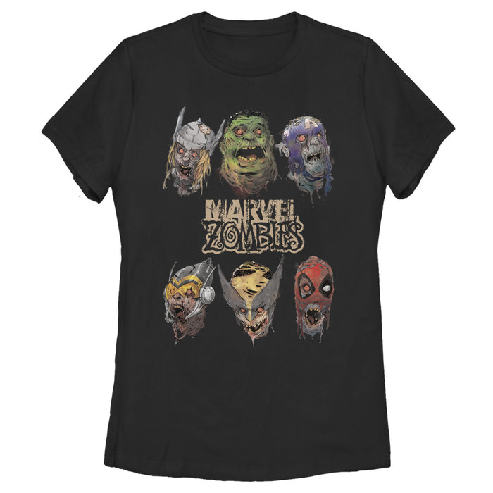 fifth sun Women's Marvel Zombies Happy Heroes T-Shirt