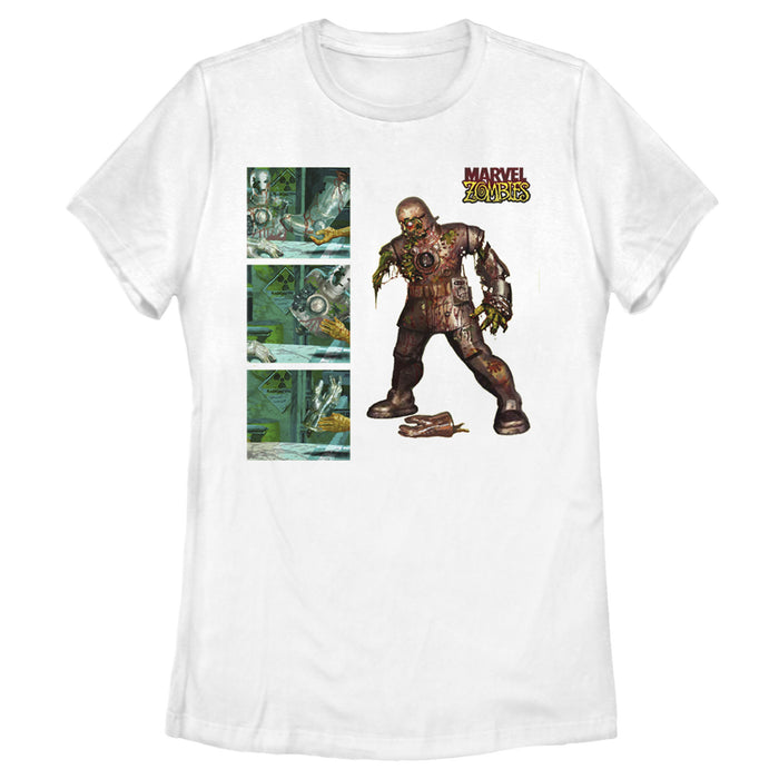 fifth sun Women's Marvel Zombies Iron Man Panels T-Shirt