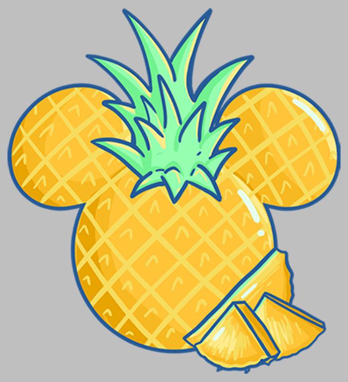 Fifth Sun Women's Mickey & Friends Pineapple Logo T-Shirt