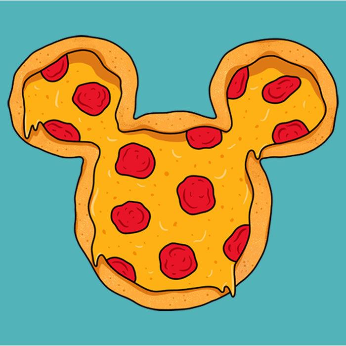 Fifth Sun Women's Mickey & Friends Pizza Mickey Mouse Logo Racerback Tank Top