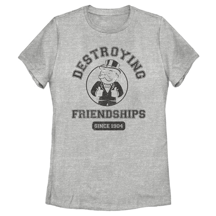 fifth sun Women's Monopoly Destroying Friendships Since 1904 T-Shirt