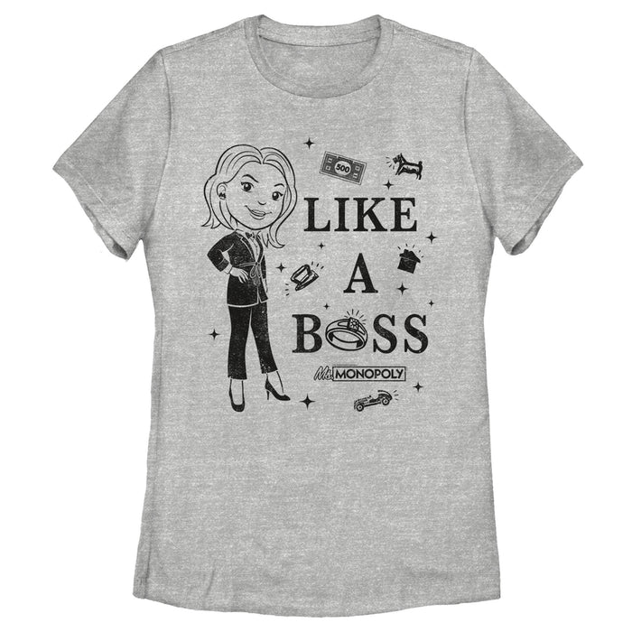 fifth sun Women's Monopoly Like a Boss Ms. Monopoly T-Shirt