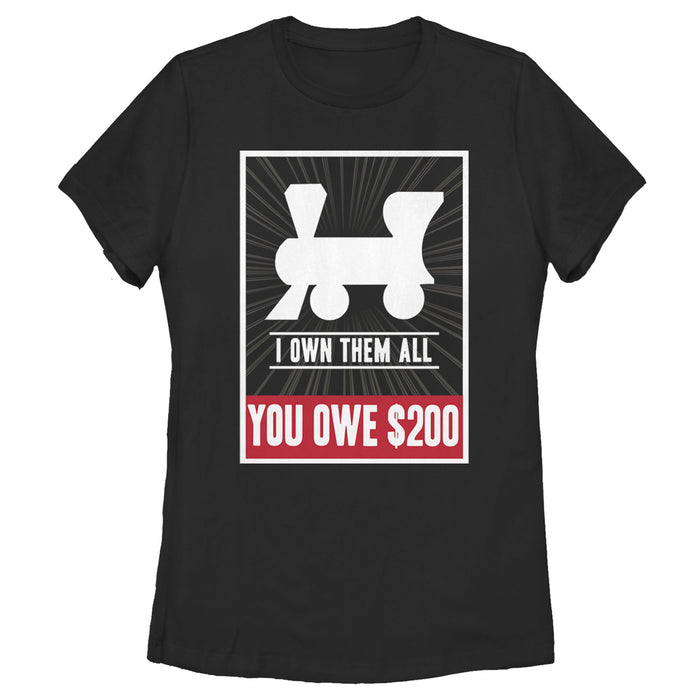 fifth sun Women's Monopoly Own All Railroads T-Shirt