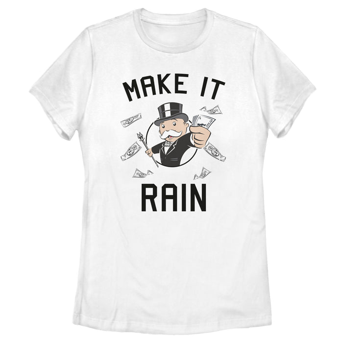 fifth sun Women's Monopoly Pennybags Make It Rain T-Shirt