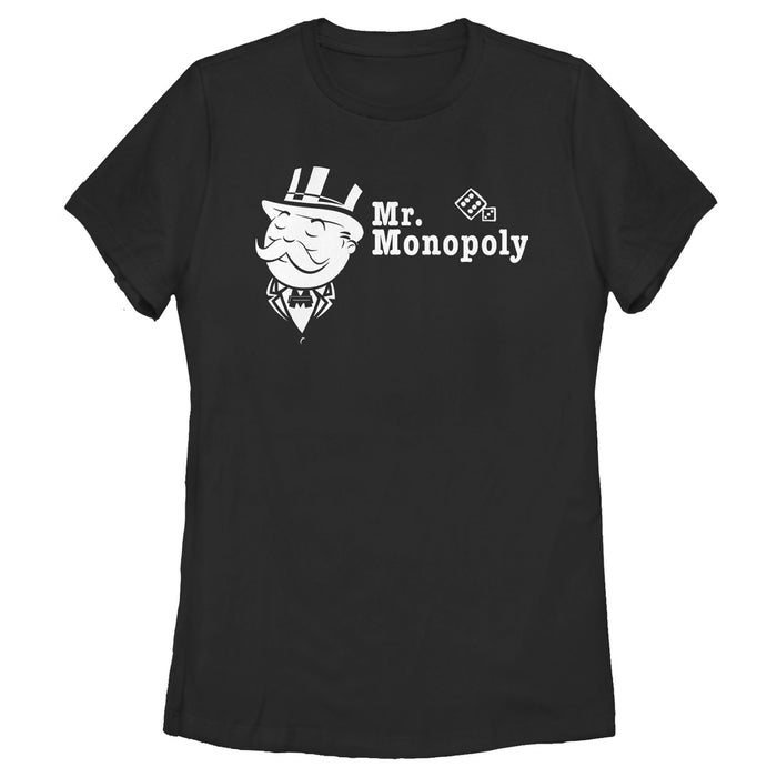 fifth sun Women's Monopoly Uncle Pennybags Portrait T-Shirt