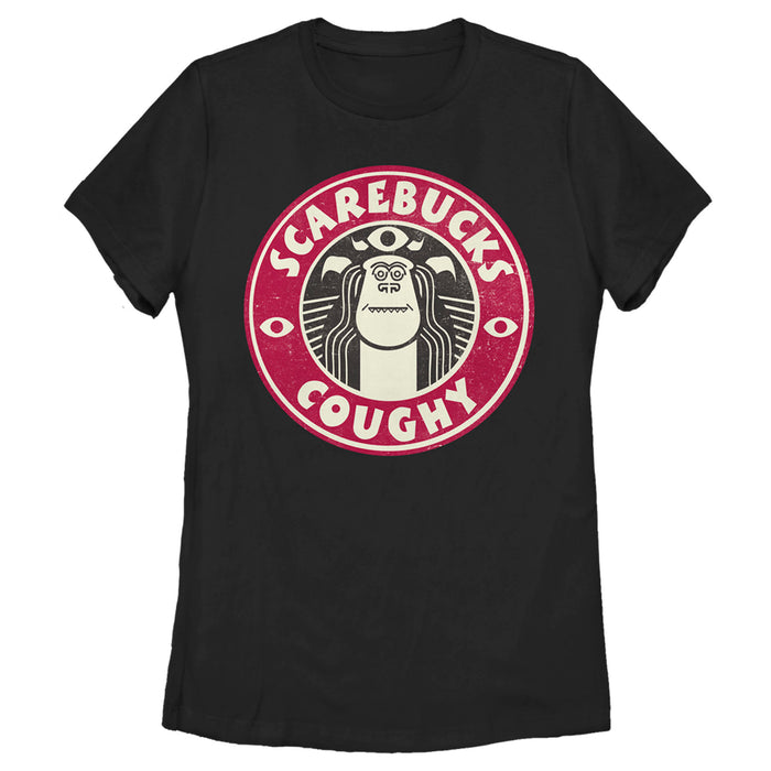 fifth sun Women's Monsters at Work Scarebucks Coughy T-Shirt