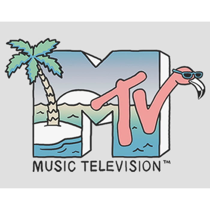 Fifth Sun Women's MTV Beach Vacation Logo Racerback Tank Top