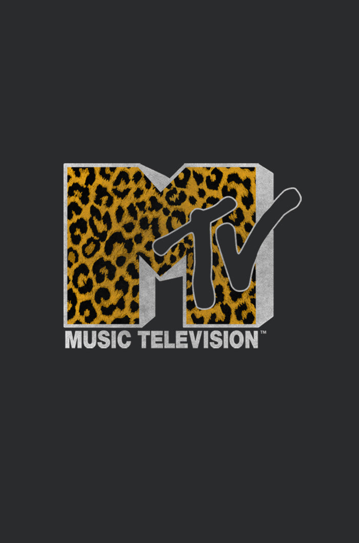 Fifth Sun Women's MTV Cheetah Print Logo Racerback Tank Top