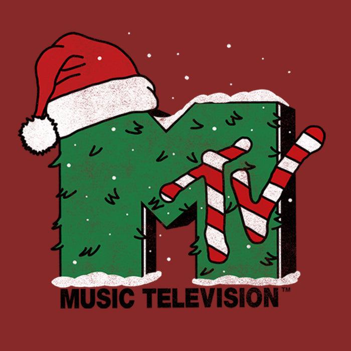 Fifth Sun Women's MTV Christmas Monster Logo T-Shirt