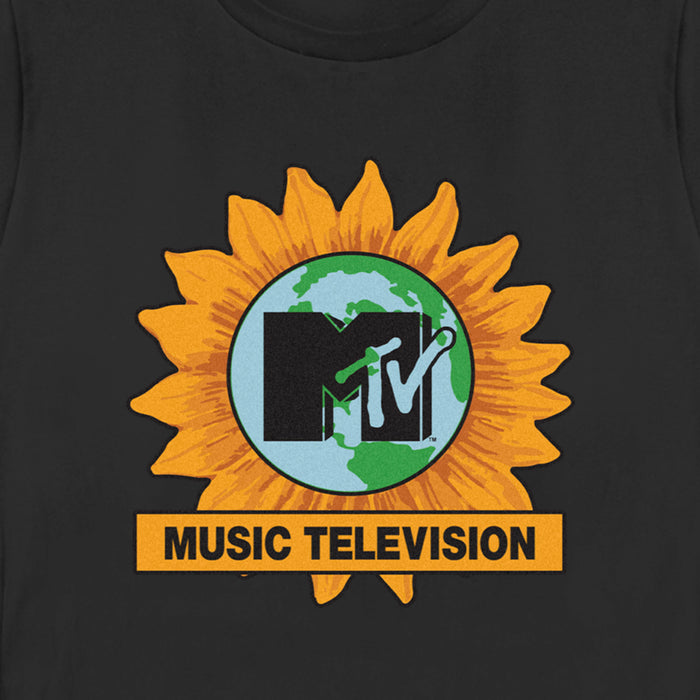 Fifth Sun Women's MTV Earth Day Sunflower Logo T-Shirt