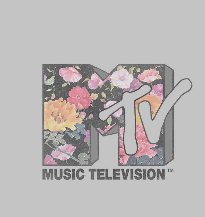 Fifth Sun Women's MTV Floral Logo Racerback Tank Top