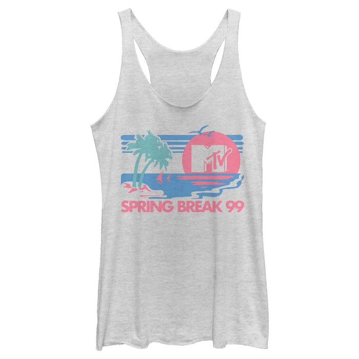 fifth sun Women's MTV Spring Break 99 Sunset Racerback Tank Top