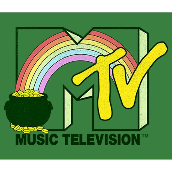 Fifth Sun Women's MTV St. Patrick's Day Pot Of Gold Logo Racerback Tank Top