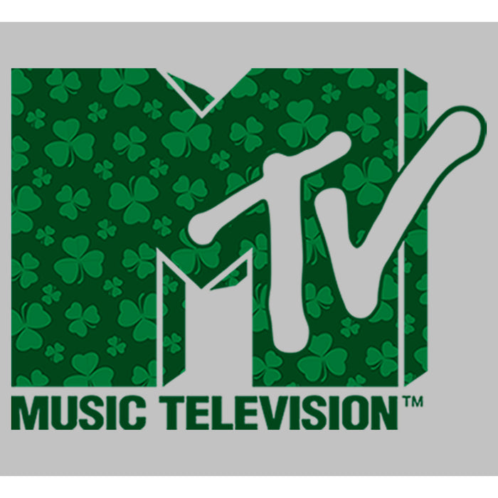 Fifth Sun Women's MTV St. Patrick's Day Shamrock Fill Logo T-Shirt