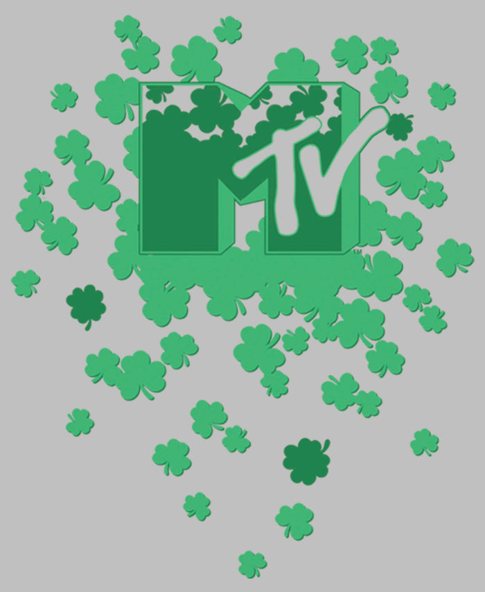 Fifth Sun Women's MTV St. Patrick's Day Shamrock Splatter Logo T-Shirt