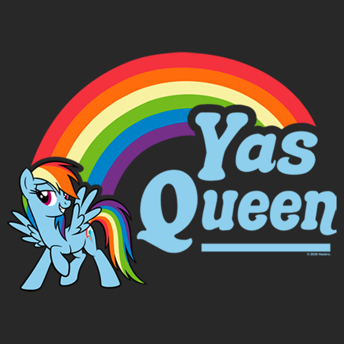 Fifth Sun Women's My Little Pony: Friendship Is Magic Rainbow Dash Yas Queen T-Shirt