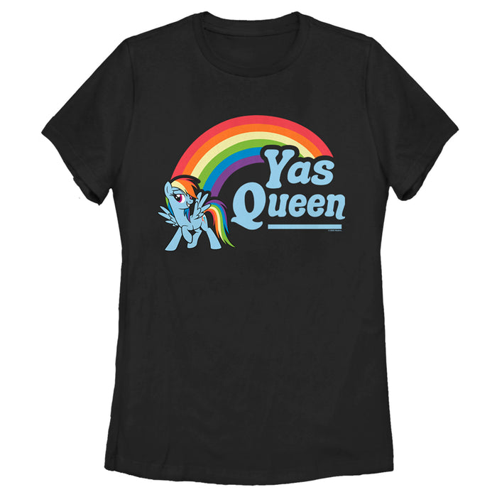 fifth sun Women's My Little Pony: Friendship is Magic Rainbow Dash Yas Queen T-Shirt