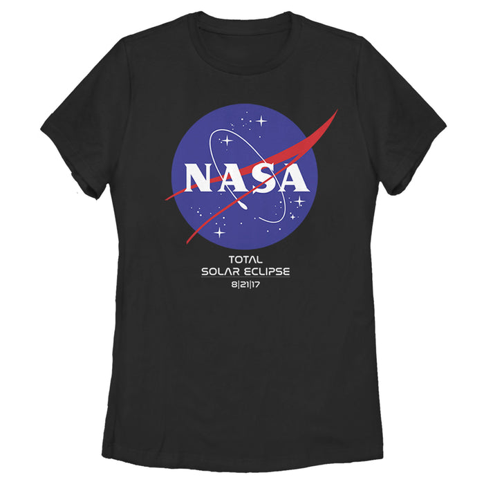 fifth sun Women's NASA Classic Logo Total Solar Eclipse 2017 T-Shirt