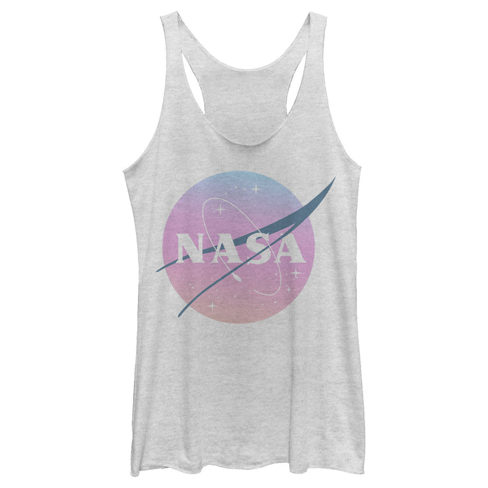 fifth sun Women's NASA Dusk Logo Racerback Tank Top