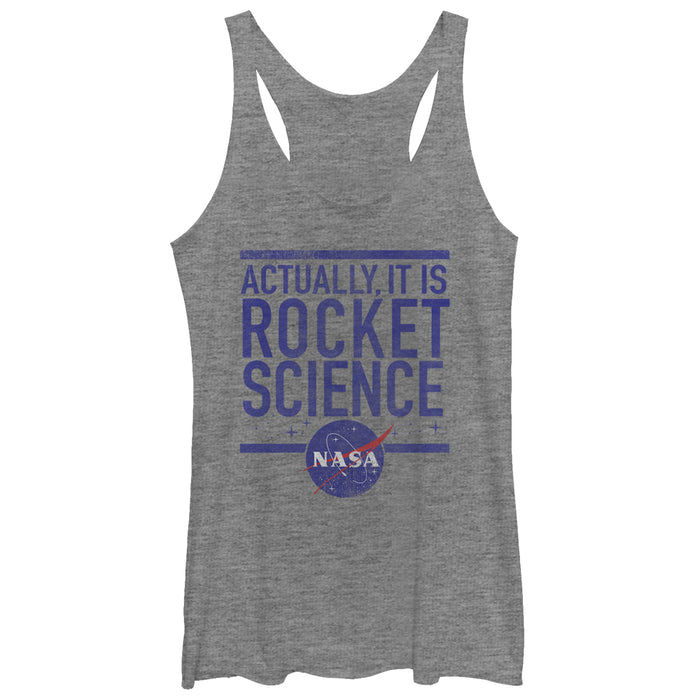 fifth sun Women's NASA It is Rocket Science Racerback Tank Top