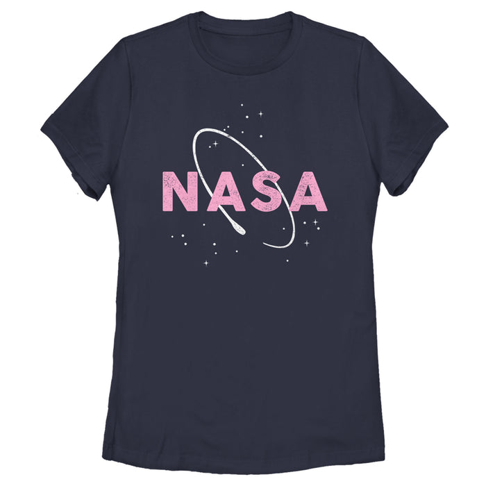 fifth sun Women's NASA Logo With Space Ring T-Shirt