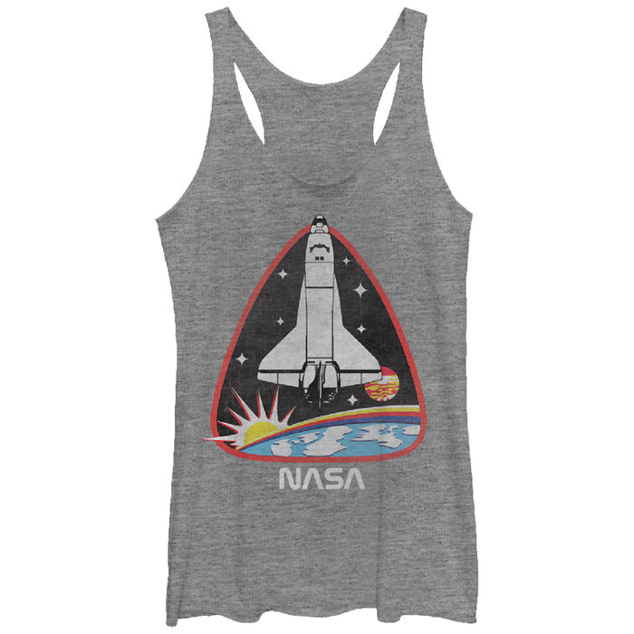 fifth sun Women's NASA Rocket Launch Racerback Tank Top