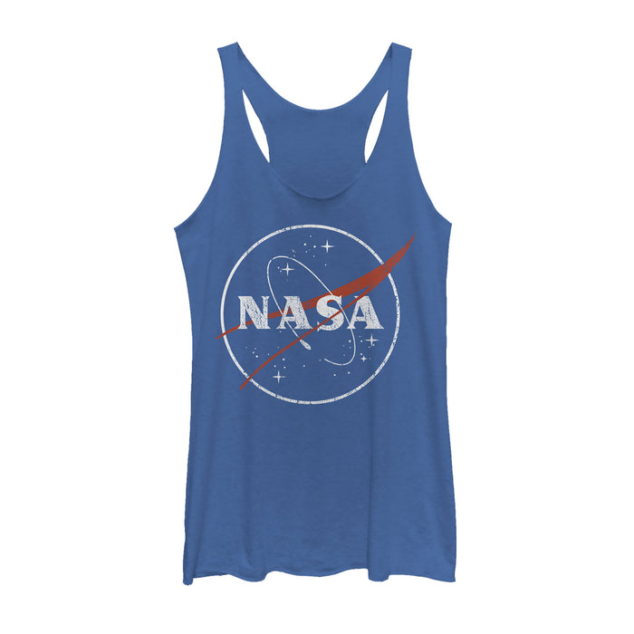 fifth sun Women's NASA Sleek Logo Racerback Tank Top