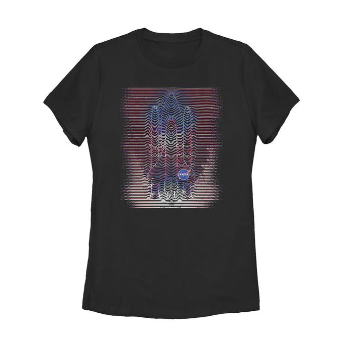 fifth sun Women's NASA Sound Vibration Logo T-Shirt